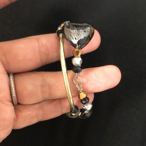 Autism Awareness Puzzle Piece Expandable Open Heart Bracelet - Picture 4 of 16